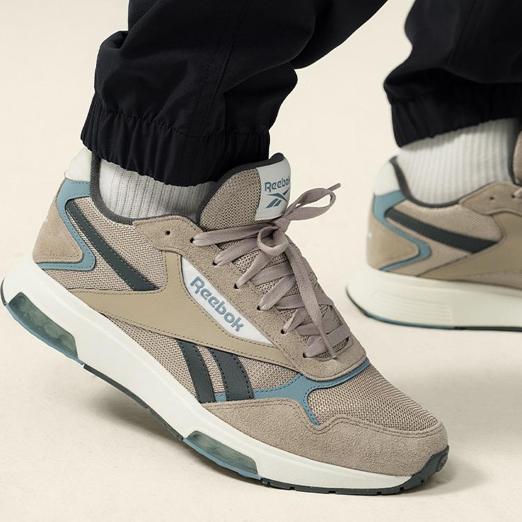 Reebok Низкие Повседневные Кроссовки Унисекс Серо-Зеленые Кроссовки 100201253