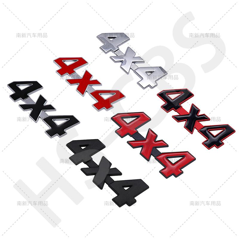 3D Metal 4X4 Emblem Badge 4 X 4 Car Rear Trunk Decal 4X4 Letter Logo Auto Tailgate Stickers Body Decorative Sticker Accessories