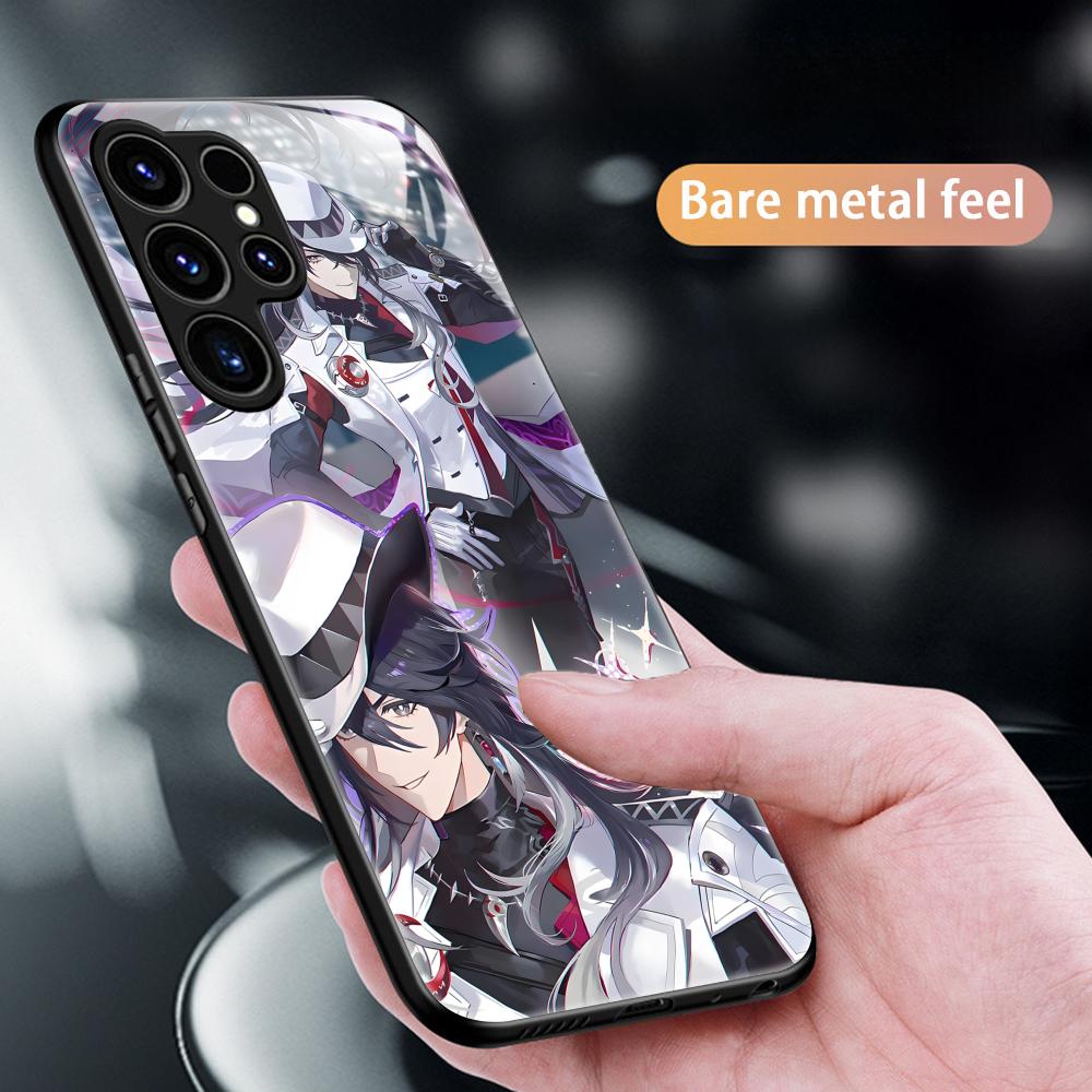 Honkai Star Rail Ashveil Phone Case For Samsung S26 S25 S24 S23 S22 S21 Plus Ultra Note20 Glass Magnetic Case
