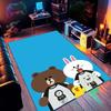 Non-slip decorative rug, cute cartoon welcome mat, Line Friends series pattern, a gift for friends and family.