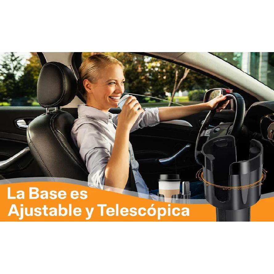 2-In-1 Car Water Cup Holder Storage Rack Beverage Holder Multifunctional Water Cup Holder In The Car Phone Holder