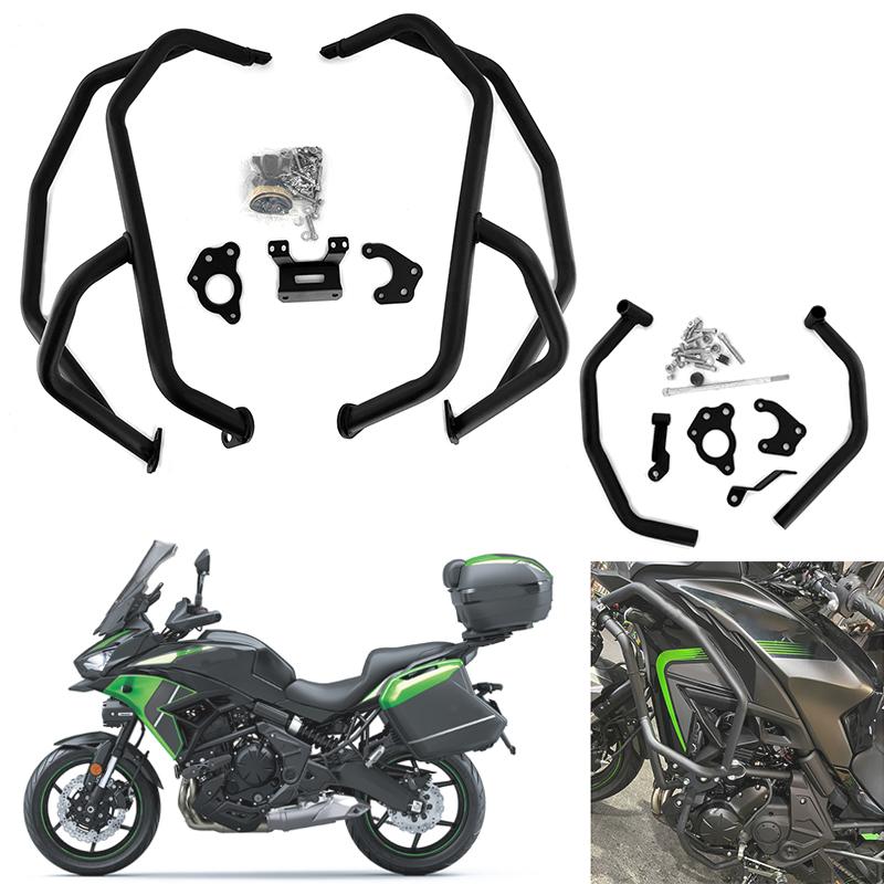 Подходит для Kawasaki Versys650 Versys 650 2023 2024 2025 Мотоцикл Защита двигателя и бака Дорожные дуги безопасности Защита бампера Клетка для станта