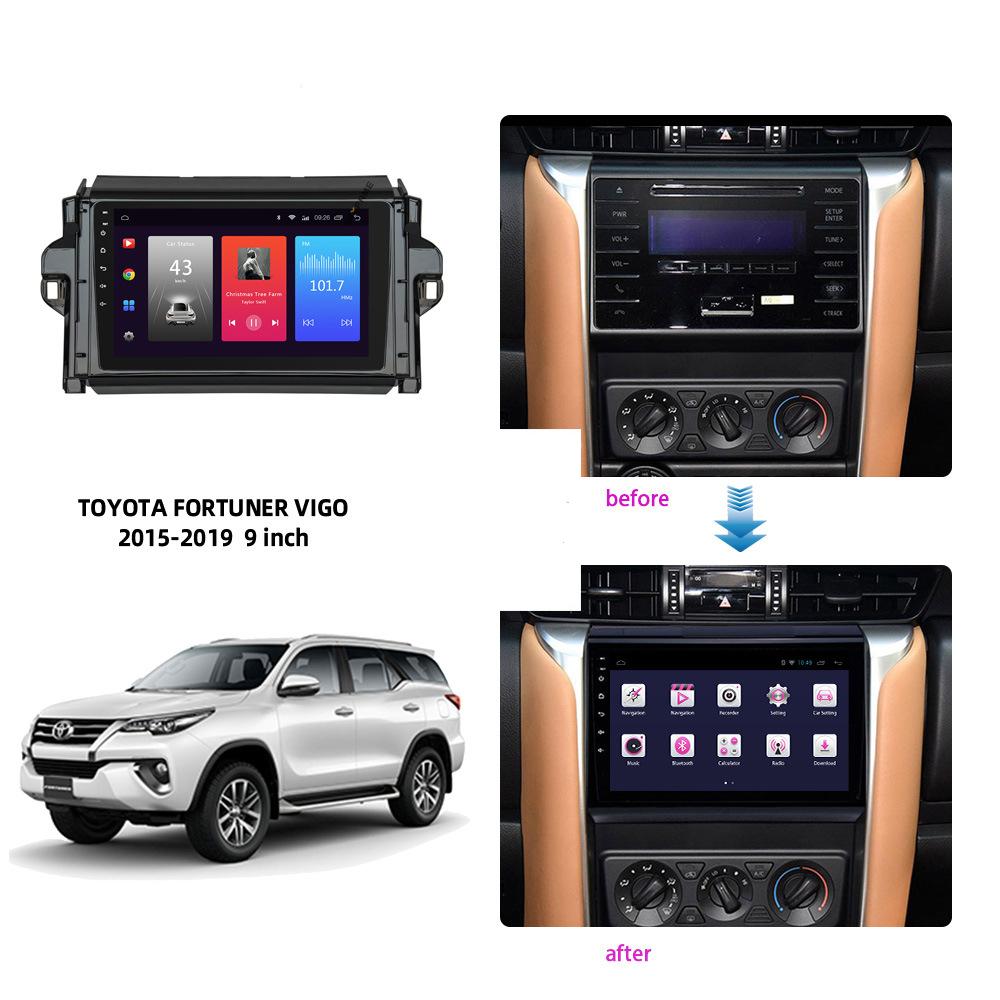2 Din Car Radio Fascia TOYOTA Fortuner 2015-2020 Авто Стерео Аудио Плеер DVD Панель Комплекта Приборной Панели Рамка Держатель Центральной Консоли