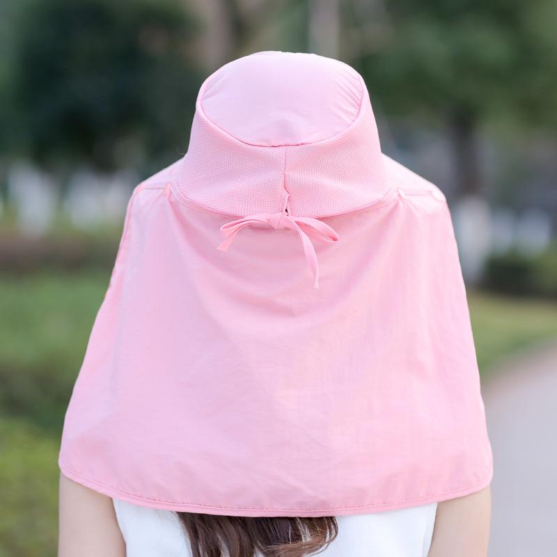 Шляпа от солнца с большими полями, женская летняя солнцезащитная поясная маска, защита от ультрафиолета, складная шляпа для езды на электромобиле, пляжная шляпа