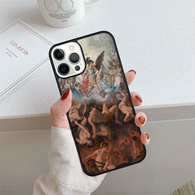 Чехол для телефона с картиной эпохи Возрождения для iPhone 17 Air 13 12 14 15 16 Чехол для Apple Pro Max 6S Plus Coque