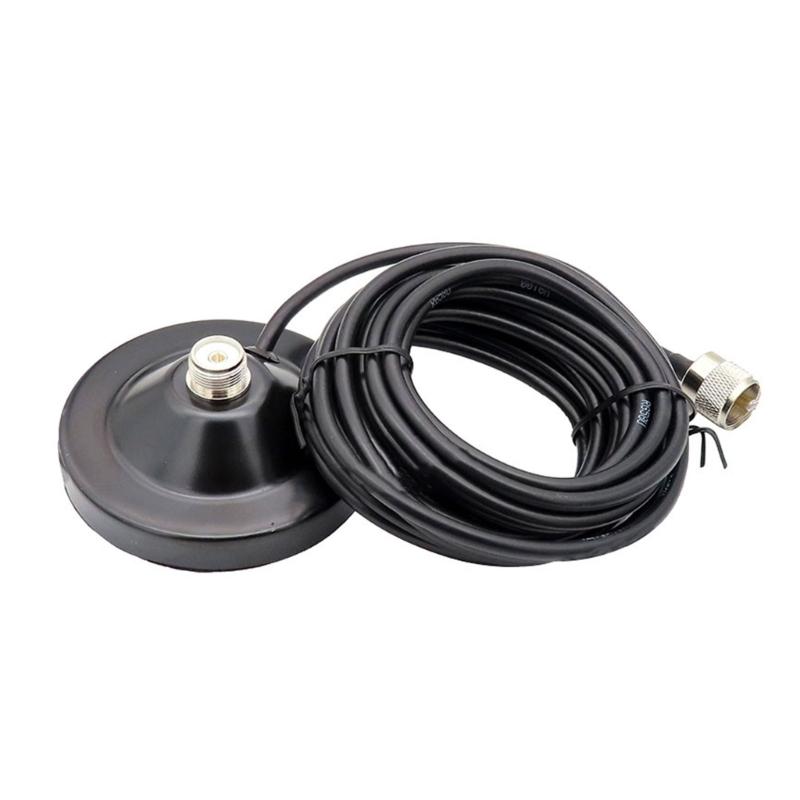 Магнитное крепление для радиоантенн с разъемом PL259 UHF (папа), 5 м(16.4ft) Коаксиальный кабель PL259 Штекеры
