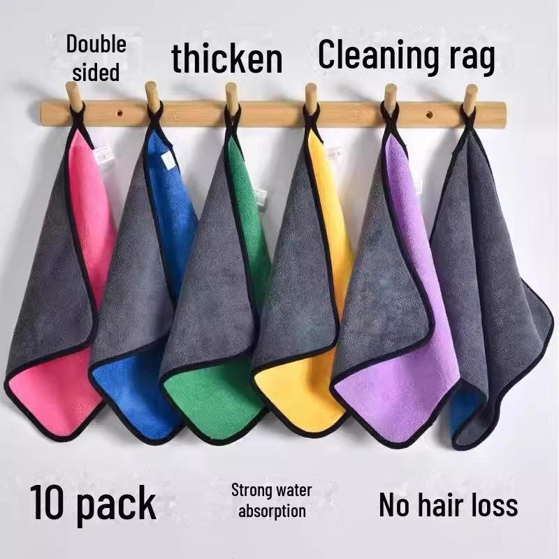 1 шт. Суперабсорбирующая салфетка из микрофибры: Кухонная тряпка, автомобильное полотенце, толстое полотенце для мытья посуды, салфетка из кораллового флиса для уборки