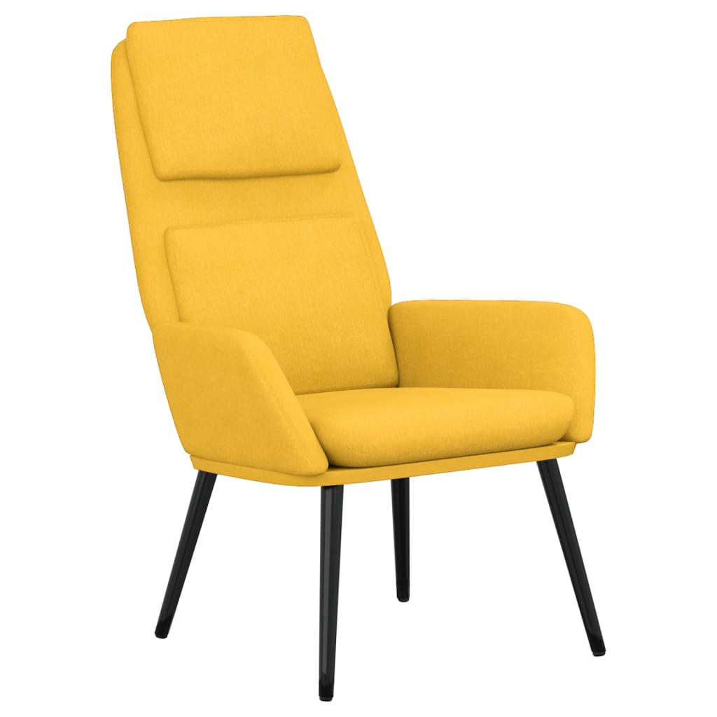 Relax Armchair Mustard Yellow Fabric