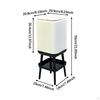 Trash Can with Legs Garbage Bin Dustbin Storage Shelf Waste Basket for Home Office