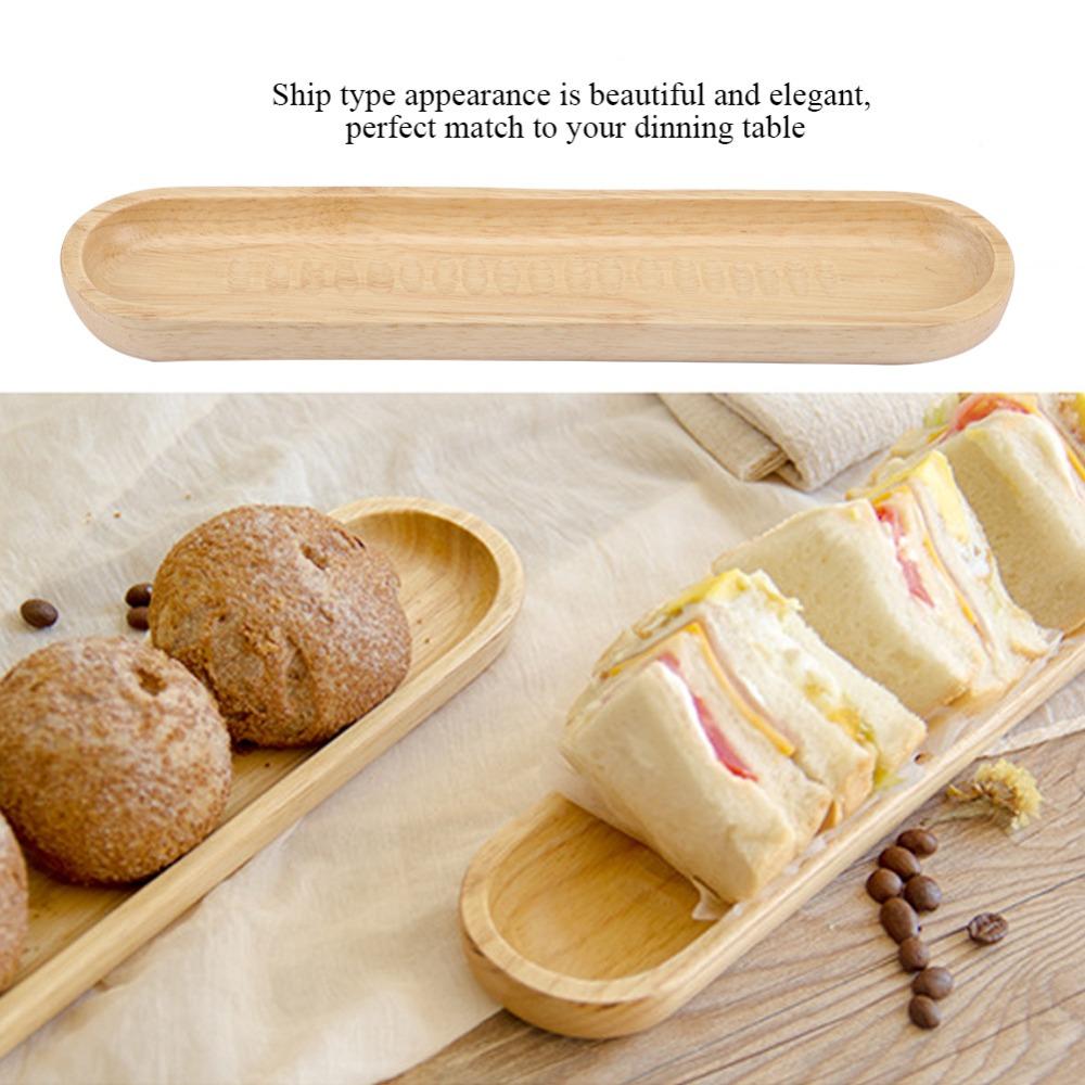 Smooth Sushi Serving Tray Rectangle Shape Appetizer Platter Handcrafted Wood Platter Cafe