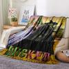 1Pc Wicked Print Flannel Blanket, High quality Comfortable for All Seasons, Home Decor, Warmth and Comfort, Perfect for Christmas Gifts