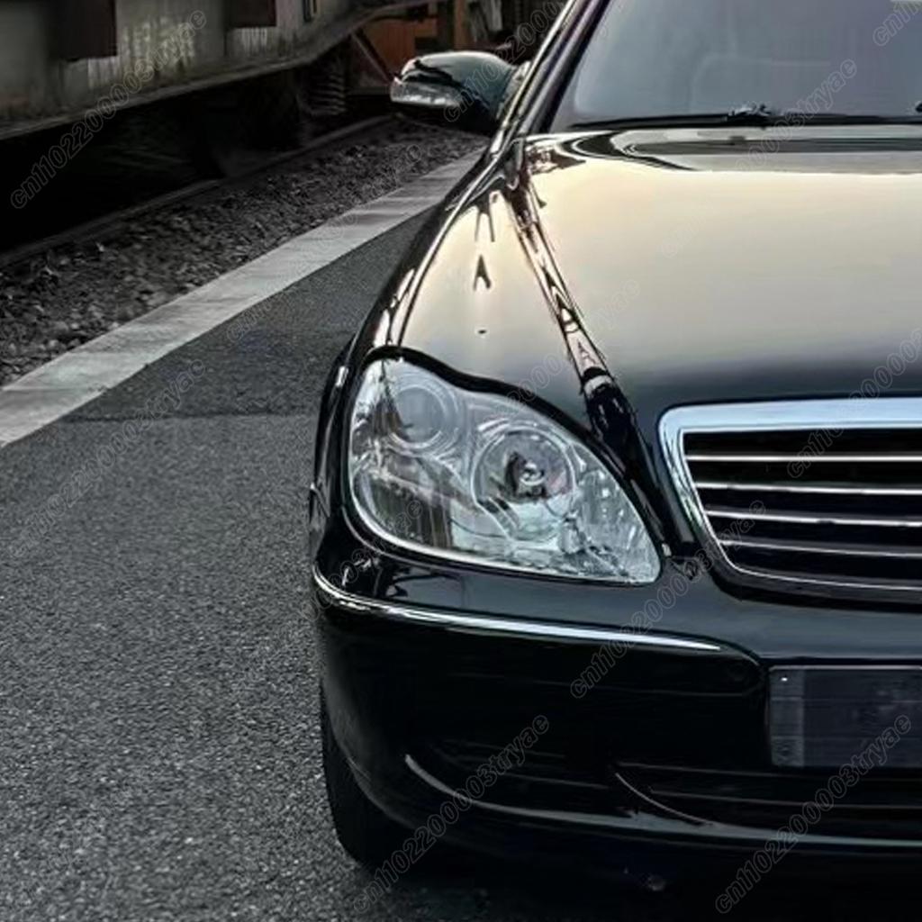 For Mercedes-Benz W220 S600 S500 S350 S280 1998 1999 2000 2001 2002 2003 2004 2005 Transparent Protective Cover for Headlights