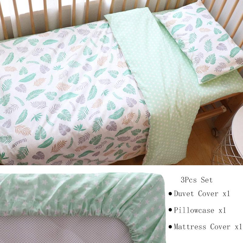 Baby Bedding Set For Newborns Soft Cotton Crib Bedding Set With Bumper For Girl Bed Linen For Kid Baby Nursery Decor Custom Made