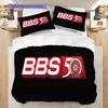 Bbs Years Innovation Bedding (1 * duvet cover + 2 * pillowcase, without core) 2D Flat Christmas birthday gift Bedding set Soft and comfortable