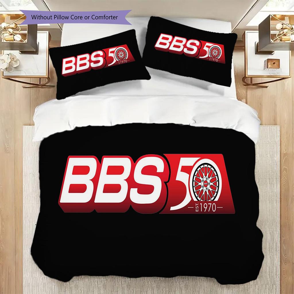 Bbs Years Innovation Bedding (1 * duvet cover + 2 * pillowcase, without core) 2D Flat Christmas birthday gift Bedding set Soft and comfortable