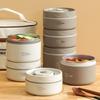304 Stainless Steel Insulated Lunch Box Double Layer Portable Lunch Box Insulated Bucket With Lid Sealed Bento Box