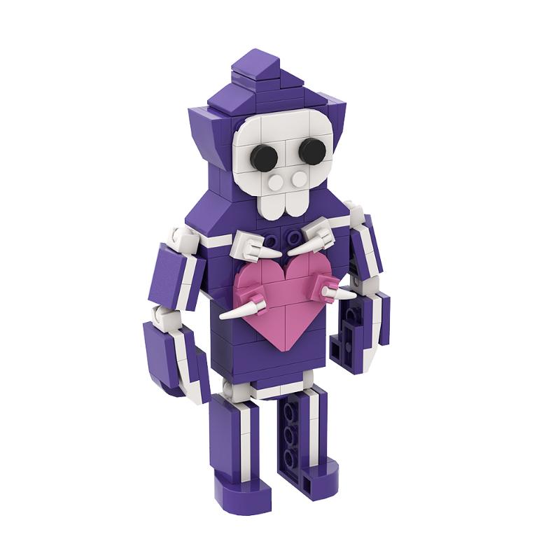 Gobricks Garten Of Banban Bricks Game Green Headed Monster Flamingo MOC Model Building Blocks Children's Educationa Gifts