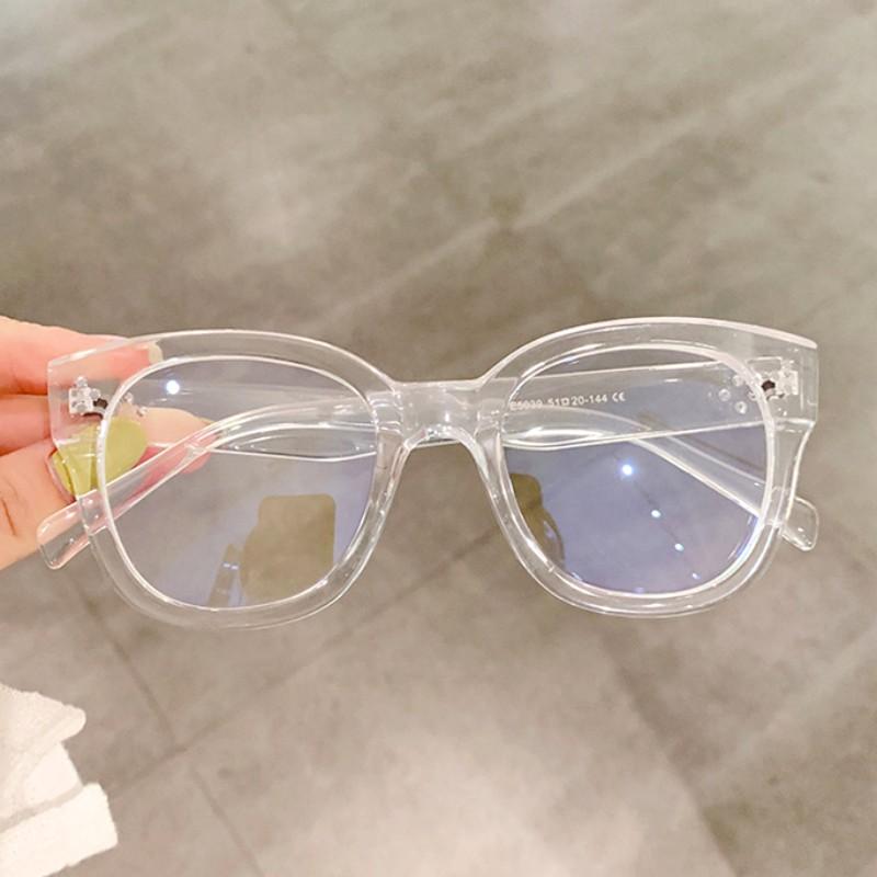 Ретро прозрачные очки, большая круглая оправа, анти-синие легкие очки, женские модные компьютерные очки, новые поддельные очки