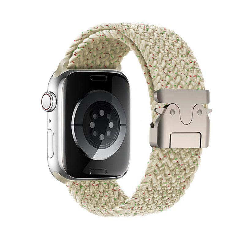 Плетеный ремешок для ремешков Apple Watch 40 мм 44 мм 46 мм 42 мм 49 мм 45 мм 41 мм 38 мм Браслет IWatch Series 10 SE 9 8 7 6 Ultra 2 полосы