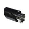 Universal 60mm-89mm Glossy Carbon Fiber Exhaust Pipe Auto Styling Modification Muffler Straight Edge