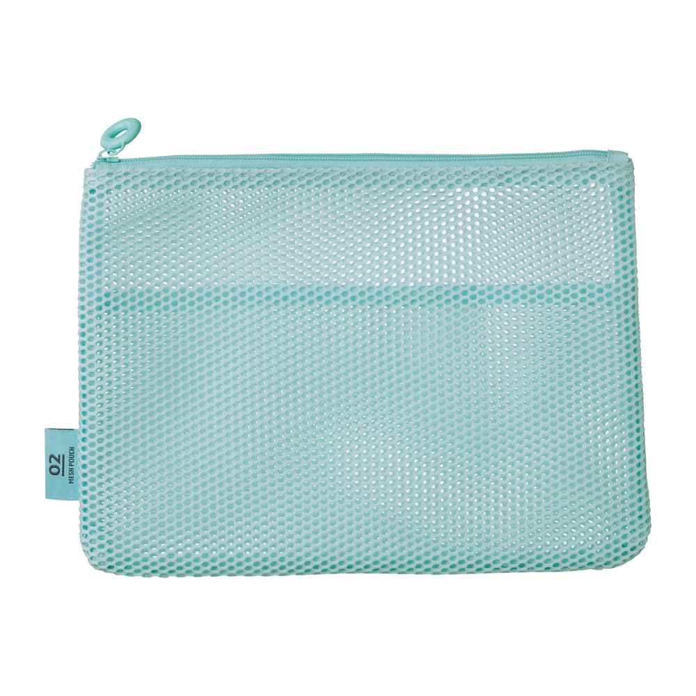 Flat Mesh Marks Pouch, A5, Collection, Melon, MSH-PO11-LGN