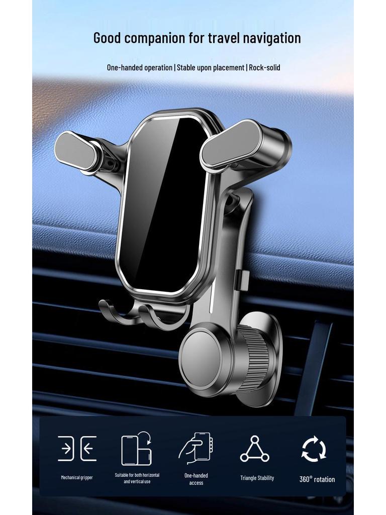 Shun Wang Car Air Vent Phone Holder with Extended Hook for Universal Navigation Support