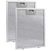A01F-2PCS Cooker Hood Filters Metal Mesh Extractor Vent Filter 320X260mm Kitchens Hoods Oil Filter Range Hood Grease
