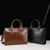 New Men's Handbag Horizontal Korean Men's Bag Shoulder Messenger Business Computer Briefcase Retro Trendy Bag