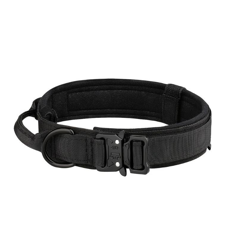 Dog Training Collar Adjustable Tactical Dog Collar and Leash Set Control Handle Pet Lead Collar for Small Big Dogs