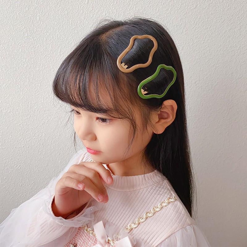 2025 High-End Цветная заколка для волос Cloud: Милая детская челка с заколкой и головной убор для девочек