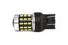 2 Pcs LED Bulb 7443, W21/5W 12-24V CANBUS 1800lm White with Off-Road Lens
