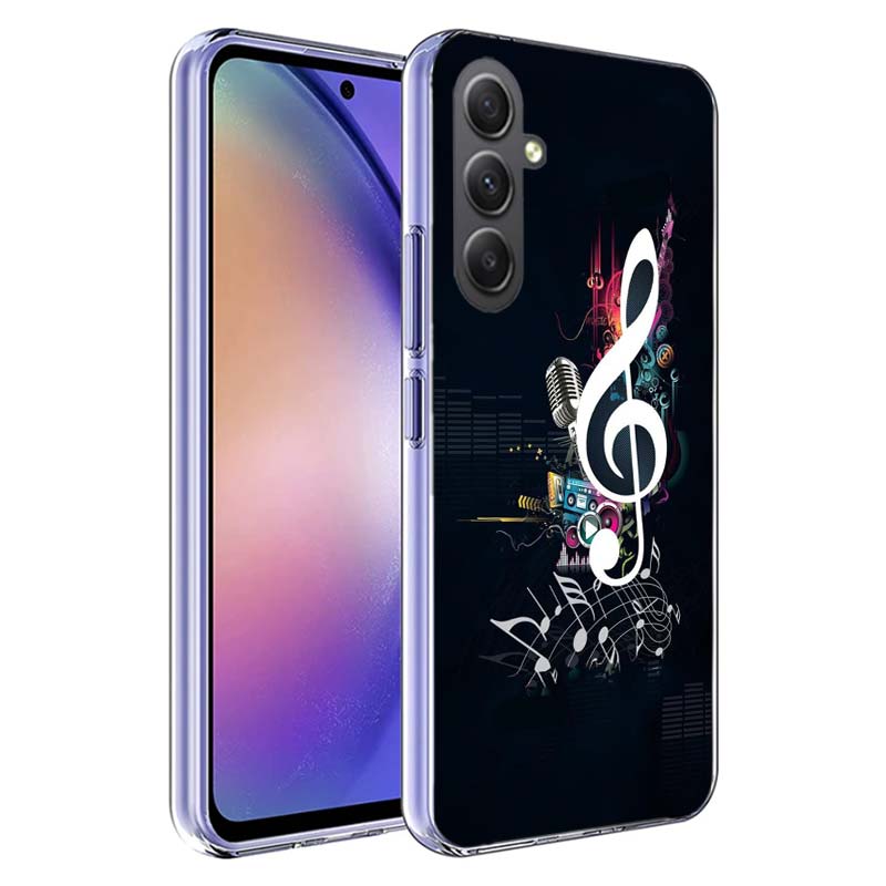 Музыкальный чехол для телефона с клавишами пианино Для Samsung A70 A50S A40 A30 A20E A16 A26 A36 A56 A17 Galaxy Note 20 10 9 8 A71 A51 A41 A31 A21S A