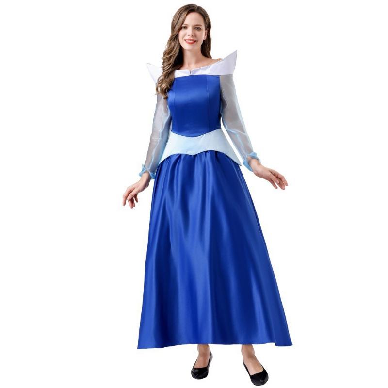 Adult Female Fairy Tale Sleeping Beauty Princess Dress Cosplay Costume
