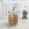 900/1400ML Clear Sealed Jar with Bear Handle Airtight Lid Large Capacity Multi-functional Dry Goods Nuts Grain Cereal Seasoning Tea Leaf Container