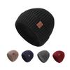 Knitted Hat Men's Big Head Solid Color Ear Protection Hat Double Layer Thick Ear Protection Warm Wool Hat