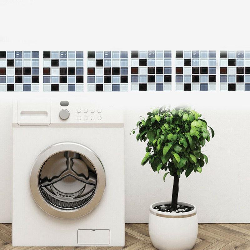 Универсальные 3D мозаичные самоклеящиеся настенные стикеры, идеально подходящие для кухни и гостиной