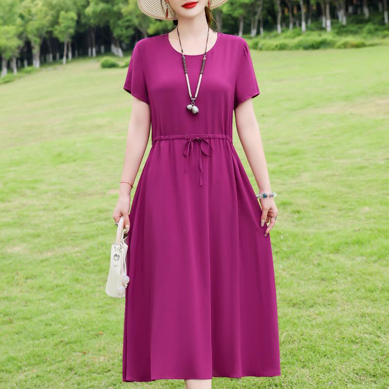 Элегантное женское летнее платье больших размеров с коротким рукавом, повседневные длинные платья, винтажная одежда
