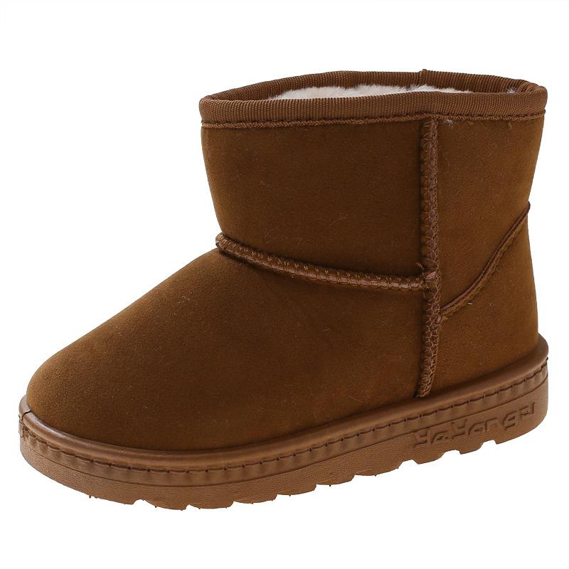 TWINFLAMES Winter Children Boy Girl Reverse Velvet Short Snow Boots Baby Warm Plush Shoes Kids Snow Boots Otton Shoes