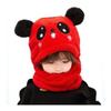 Cartoon Hat for Girls Boys Scarf Thicken Cap Winter Hat for Kids Newborn Baby Stuff Children Hat Plus Fleece Kids Caps
