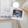Baby Sonogram Picture Frame Wooden Ultrasound Photo Frame with Countdown Weeks Pregnancy Milestone Tracker Frame Gender Reveal Gift for Pregnant Women