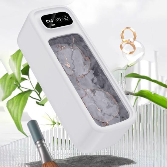 Ультразвуковой очиститель ювелирных изделий 45 кГц, емкость резервуара для воды 300 мл, цифровой таймер, машина для чистки колец и очков