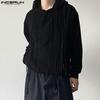 INCERUN Мужские повседневные толстовки с капюшоном и длинным рукавом с кисточками