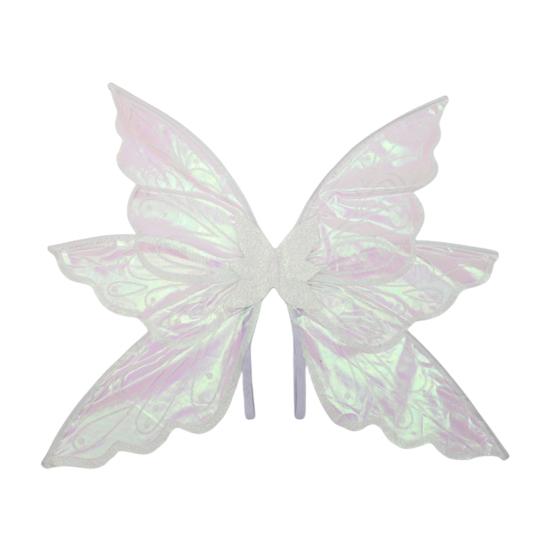 Fairy Wings for Girls Glitter Transparent Butterfly Wings Fairy Costume Halloween Angel Elf Dress Up Accessories for Masquerade Photography