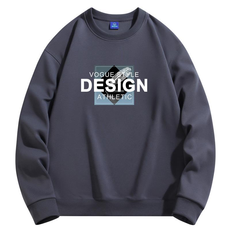 Дизайнерский узор, мужская толстовка с круглым вырезом, модная повседневная толстовка с длинным рукавом, большого размера