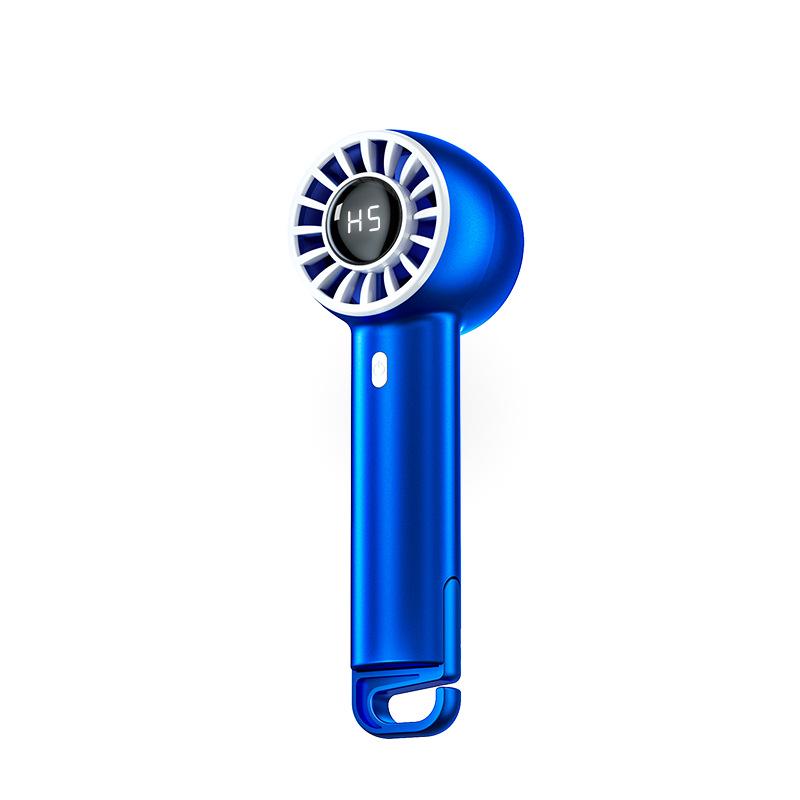 Foldable USB Rechargeable Silent Neck Fan - Handheld & Desktop