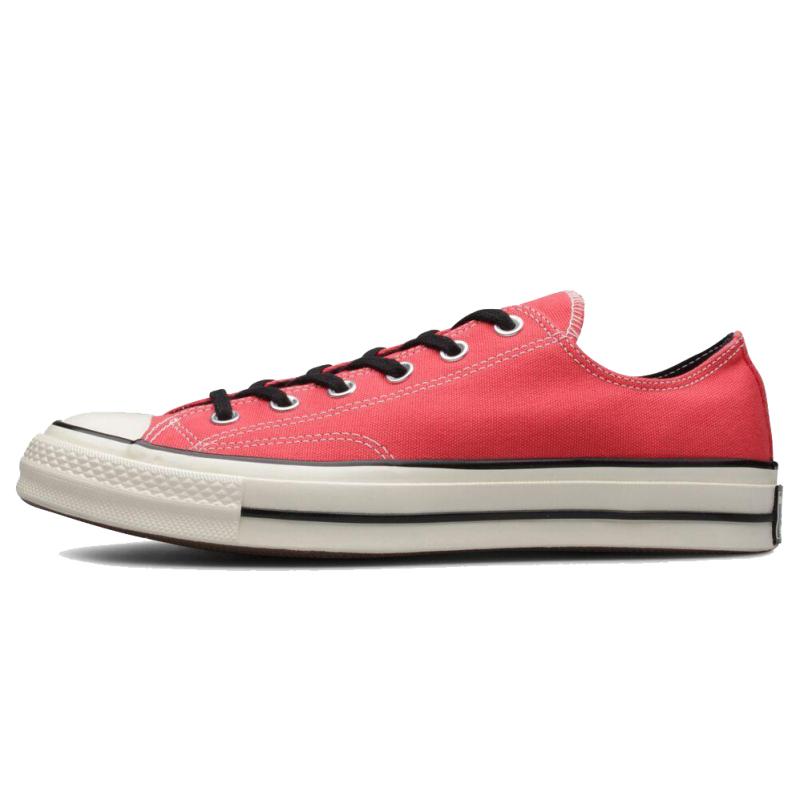 Converse Chuck Taylor All Star 1970s Ox Круглый носок На шнуровке Низкие Эспадрильи Унисекс Красный