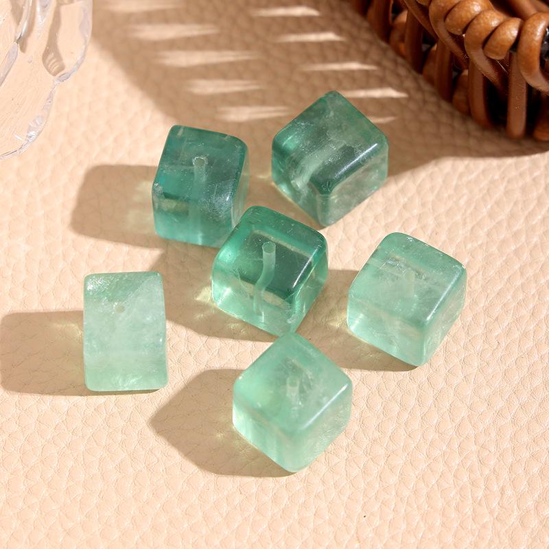 Браслет-аксессуар из полупрозрачных сахарных кубиков - Золотисто-коричневый и нежно-розовый - Для DIY, Много цветов в наличии