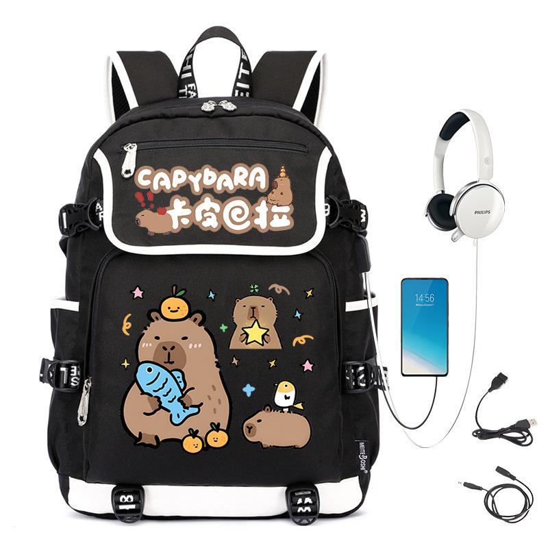 Creative Trend Printing Casual Children'S Schoolbag Large-Capacity Primary And Secondary School Student Backpack