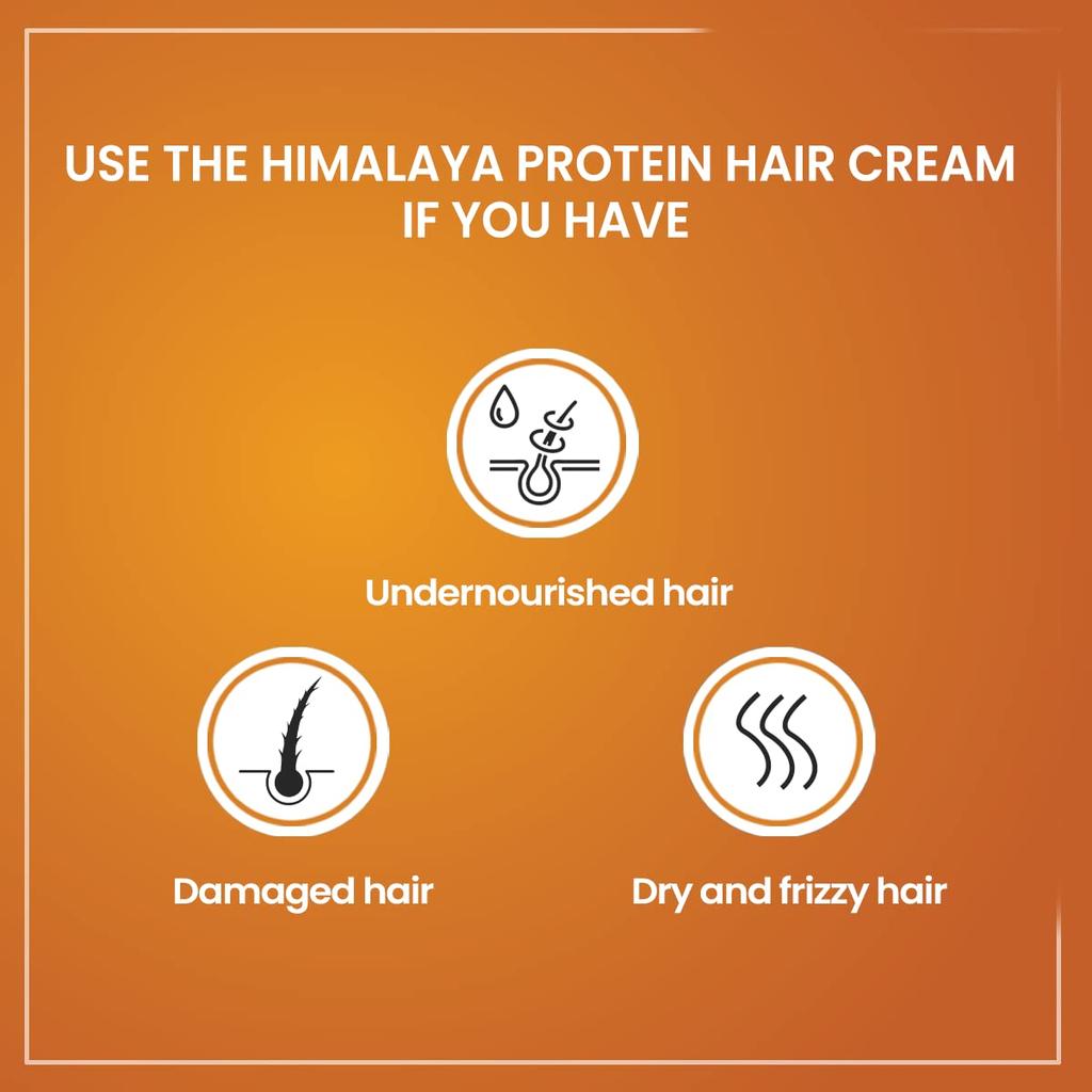 Himalaya Травяной протеиновый крем для волос Питательный Контроль повреждений Несмываемый кондиционер 100 мл Нелипкое средство для волос
