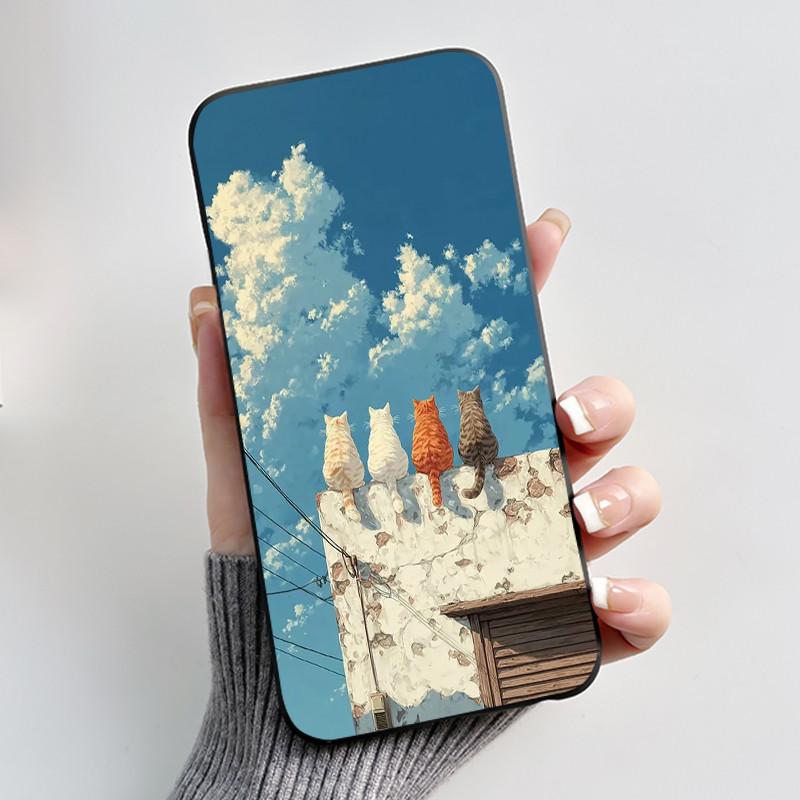 Корпус Для Nokia 106 2G 2023 106 4G 2023 Чехол Эстетичный Роскошный Милый Крутой Мальчики Девочки Мягкий Силикон Черный Матовый Чехол-Бампер для Телефона